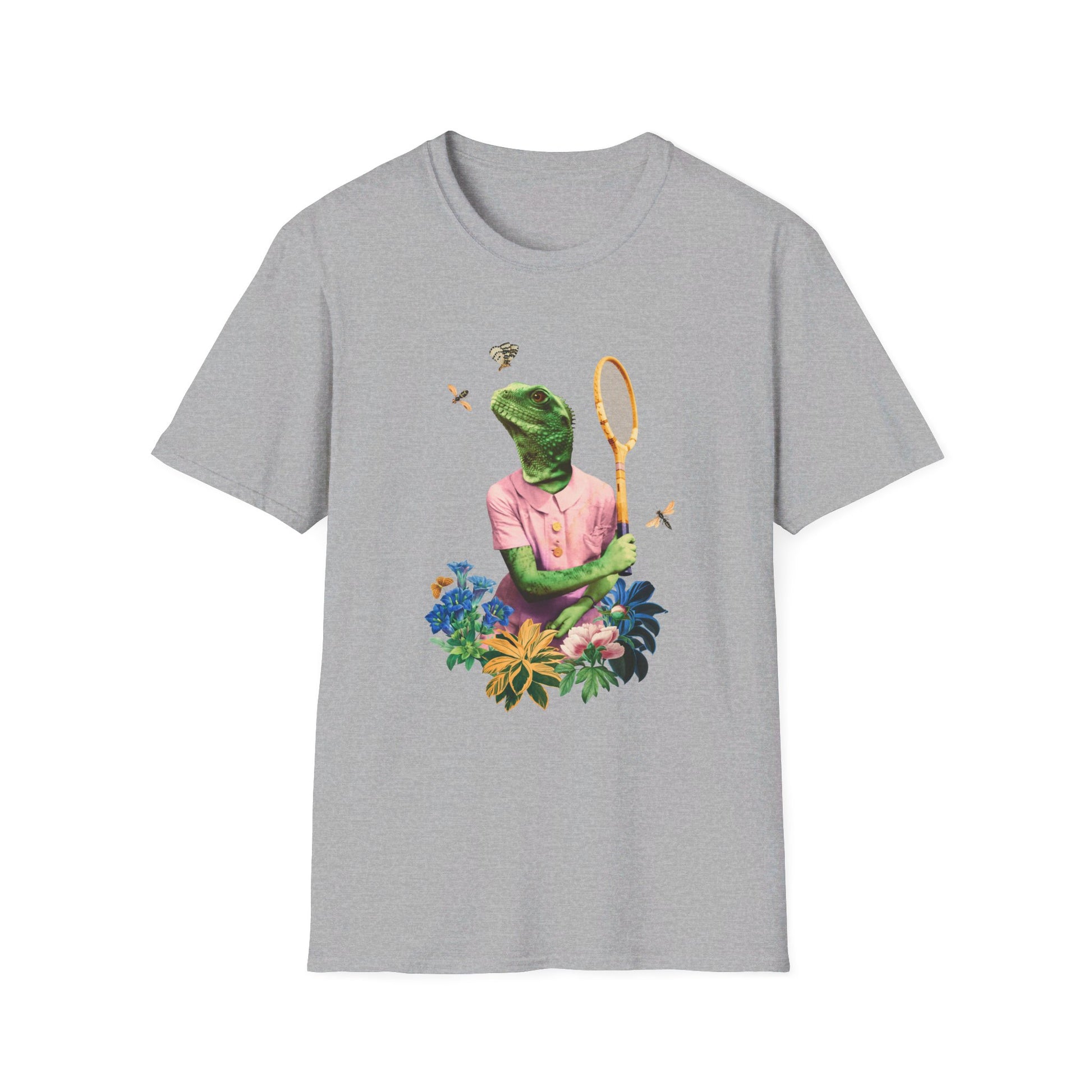 Lizard - Animal Human - Front Design - Premium Bio Unisex T-Shirt - Pure Face Streetwear