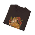 Red Cat Poppies - Animals In Nature - Front Design - Premium Bio Unisex T-Shirt - Pure Face Streetwear