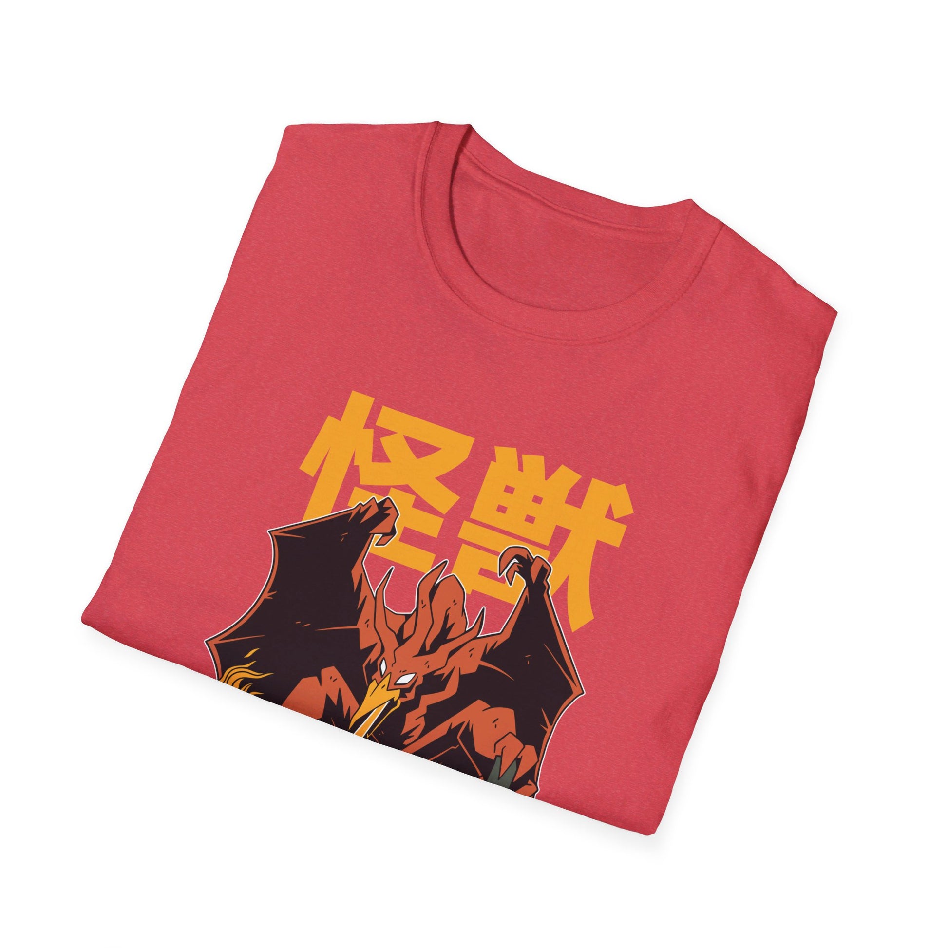 Fire Dragon - Kaiju Monster - Front Design - Premium Bio Unisex T-Shirt - Pure Face Streetwear