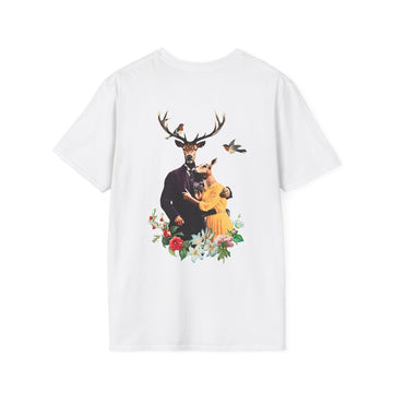 Deers - Animal Human - Unisex T-Shirt - Back Print