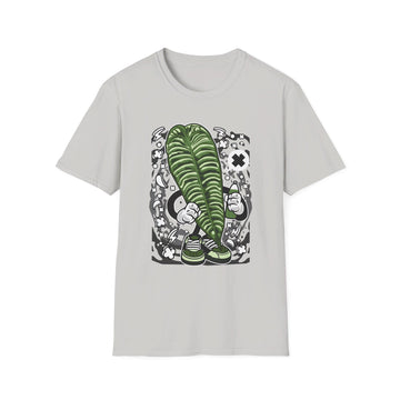 Anthurium Veitchii - Cartoon Plants - Front Design - Premium Bio Unisex T-Shirt