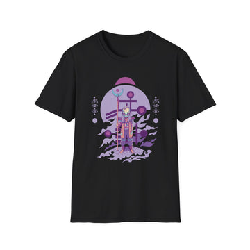 Standing Alien with high Staff - Alien Warrior - Unisex T-Shirt