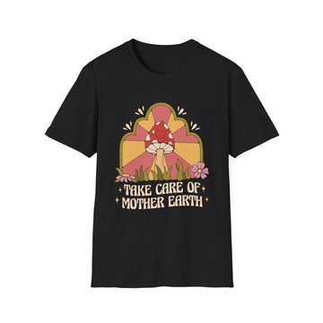 Take care of Mother Earth - Hippie Retro - Unisex T-Shirt