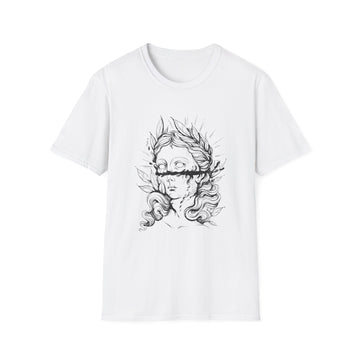 Dark Greek Statue - Hand Drawn Dark Gothic - Unisex T-Shirt