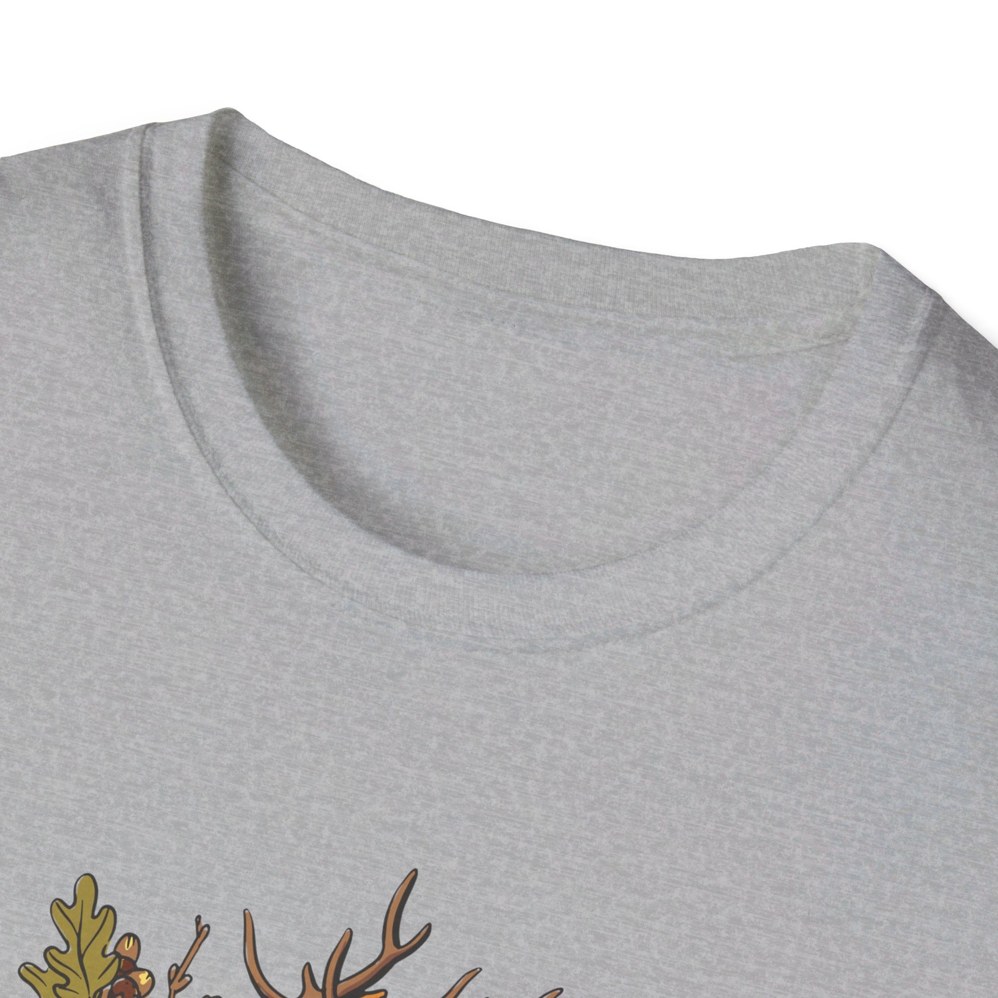 Deer Oak - Animals In Nature - Front Design - Premium Bio Unisex T-Shirt - Pure Face Streetwear