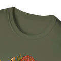 Red Cat Poppies - Animals In Nature - Front Design - Premium Bio Unisex T-Shirt - Pure Face Streetwear