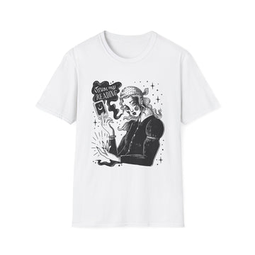 The Tarot Card Reader - Dark Magic In Black & White - Unisex T-Shirt