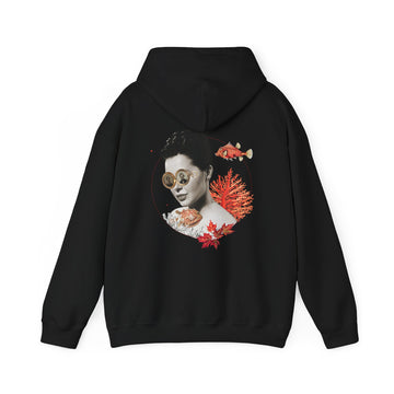 Fish Woman - Quirky Collage - Unisex Hoodie