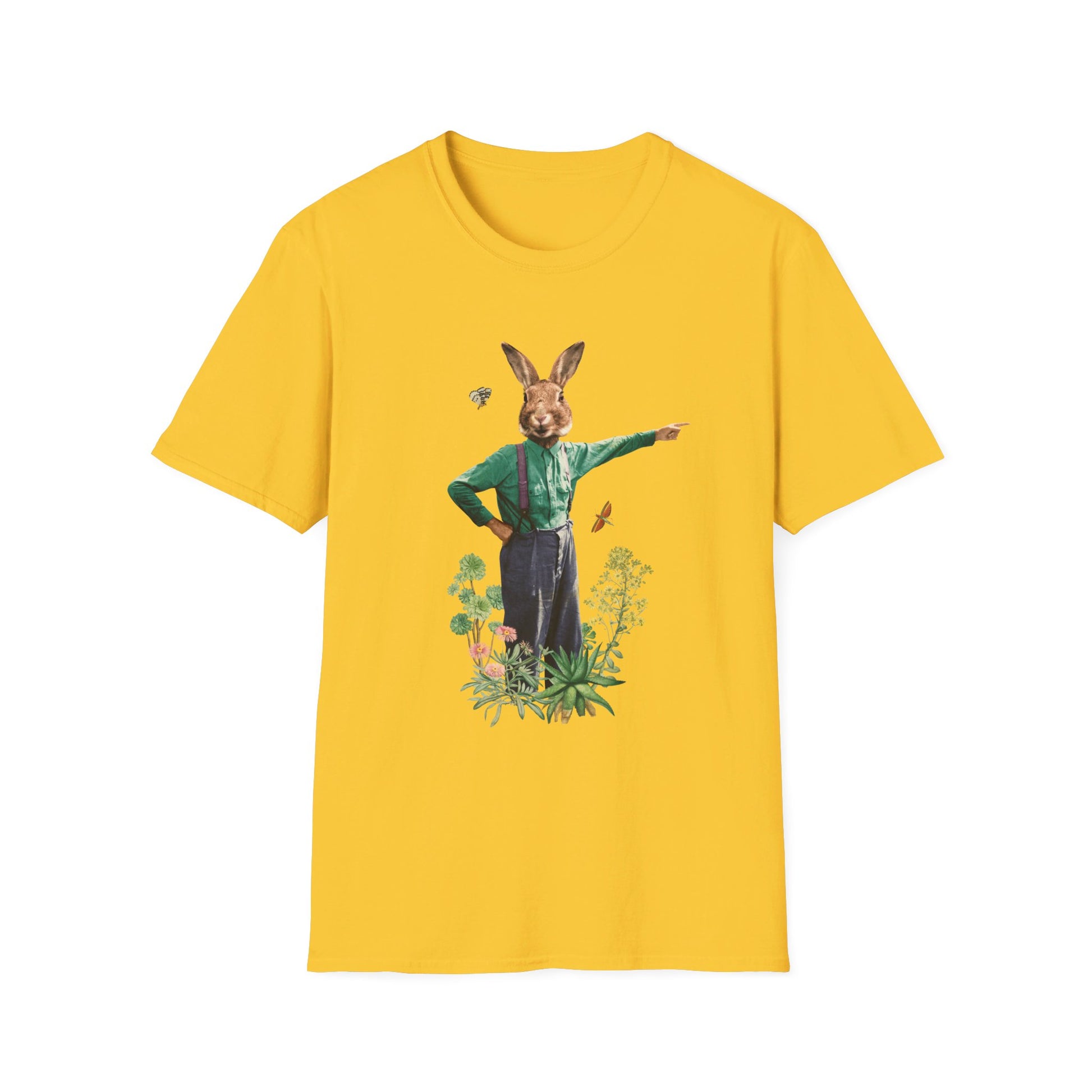 Rabbit - Animal Human - Front Design - Premium Bio Unisex T-Shirt - Pure Face Streetwear