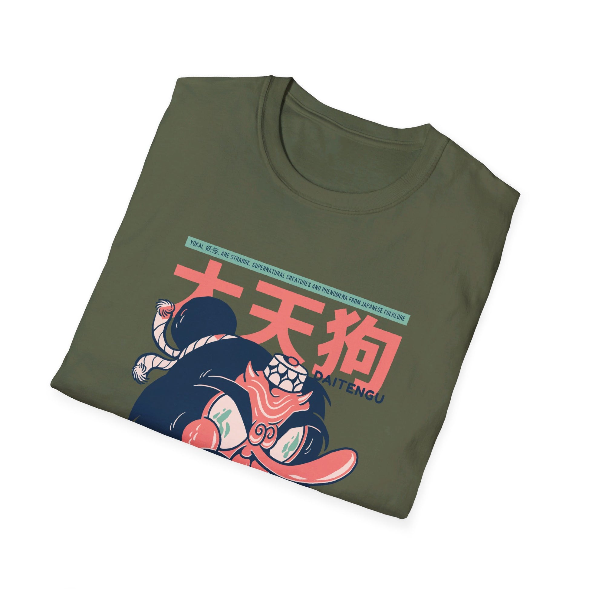 Daitengu - Japanese Yokai - Front Design - Premium Bio Unisex T-Shirt - Pure Face Streetwear