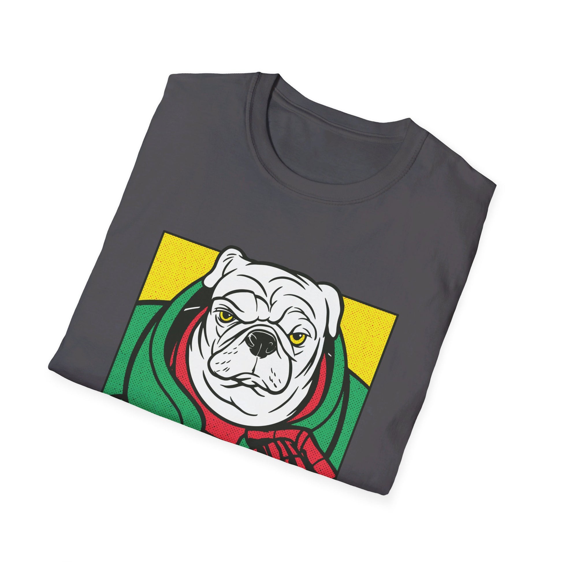 Pug Angry Dog - Comic Mafia - Front Design - Premium Bio Unisex T-Shirt - Pure Face Streetwear