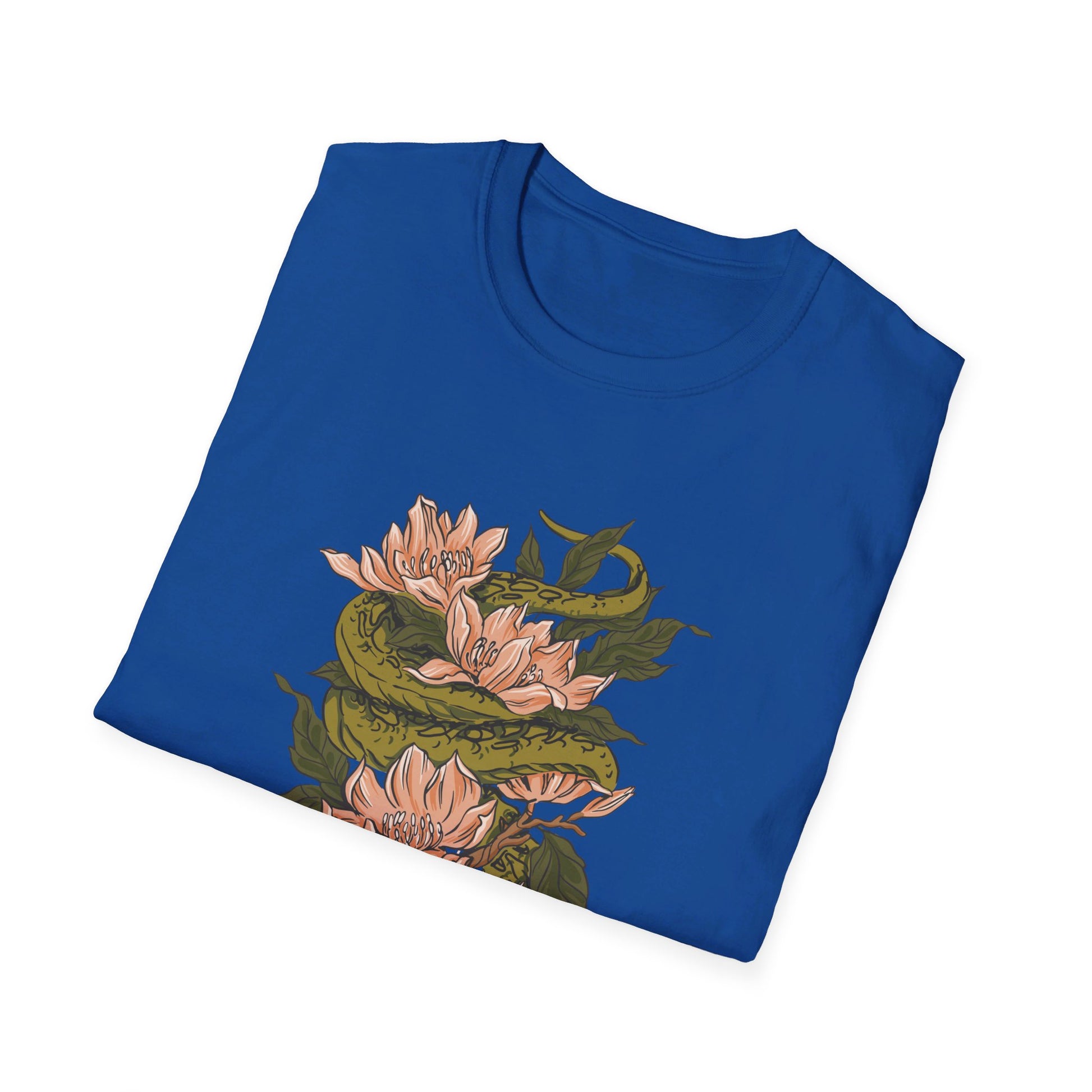 Snake Magnolia - Animals In Nature - Front Design - Premium Bio Unisex T-Shirt - Pure Face Streetwear