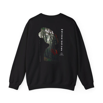 Pachamama Mother Nature - Exposure Streetwear - Back Design - Premium Unisex Heavy Blend™ Crewneck Sweatshirt