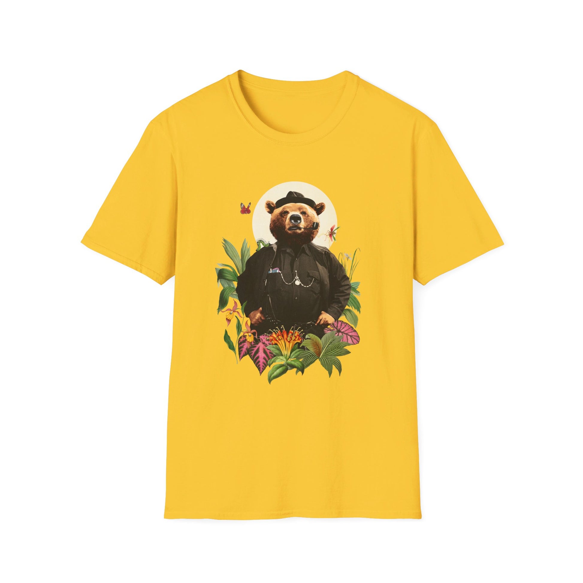 Bear - Animal Human - Front Design - Premium Bio Unisex T-Shirt - Pure Face Streetwear