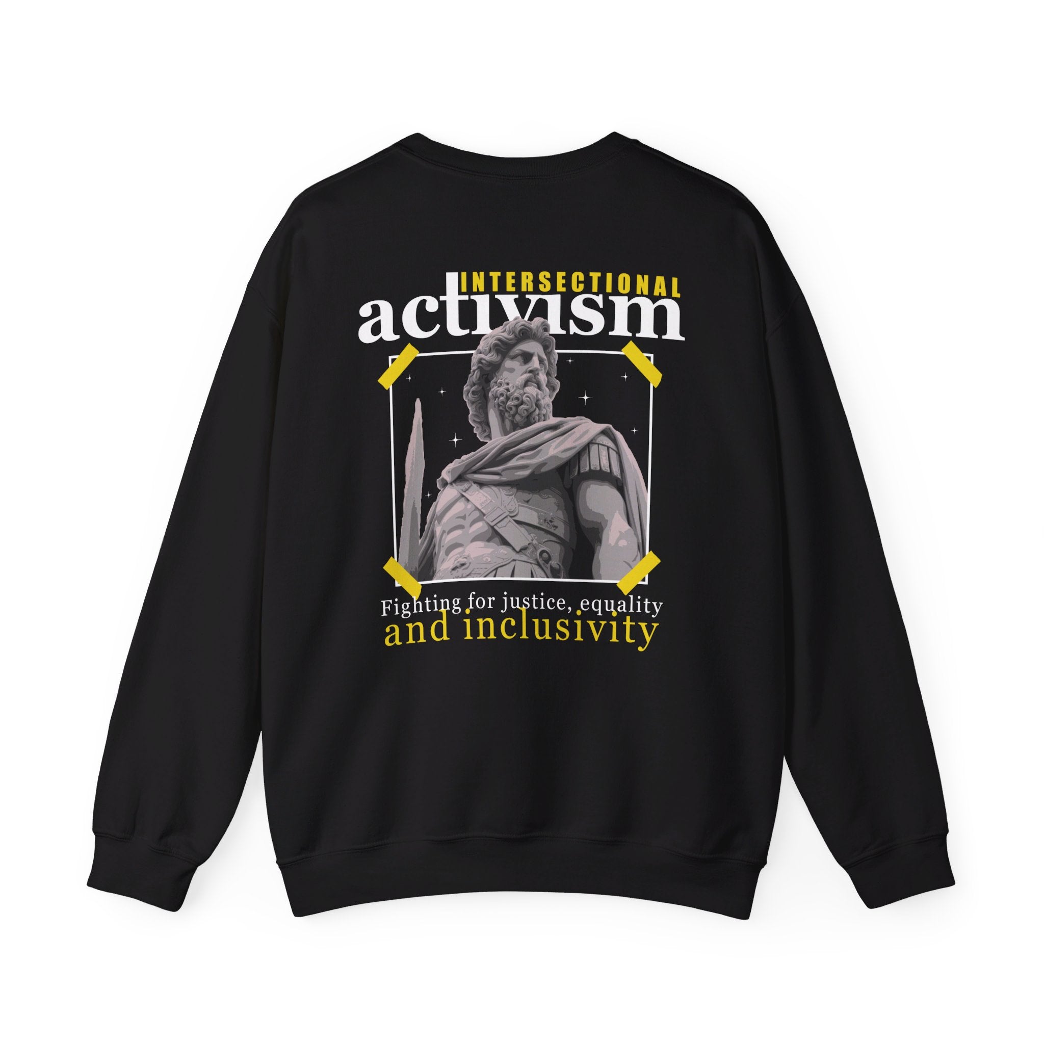 Intersectional activism - Streetwear - Gods Way - Back Design - Premium Unisex Heavy Blend™ Crewneck Sweatshirt