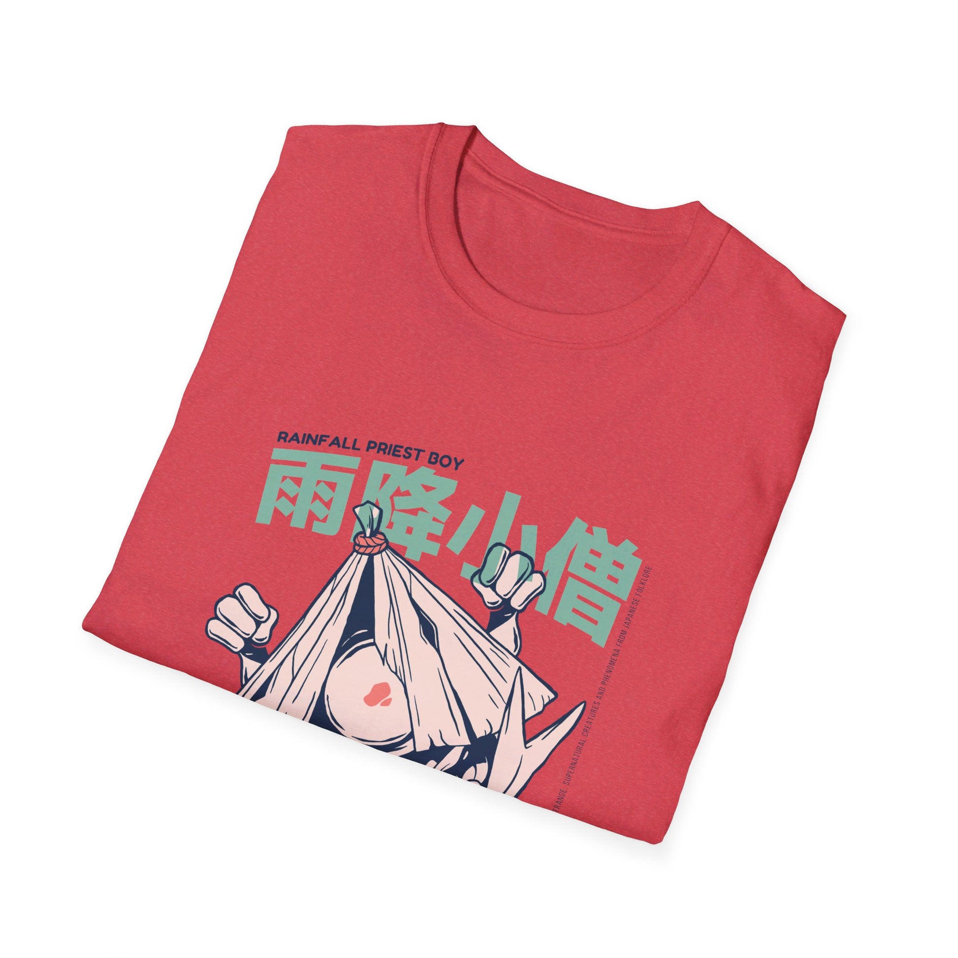 Amefuri Kozo - Japanese Yokai - Front Design - Premium Bio Unisex T-Shirt - Pure Face Streetwear