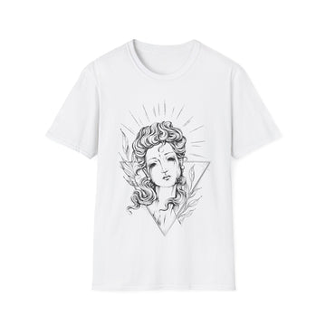 Dark Woman crying - Hand Drawn Dark Gothic - Unisex T-Shirt