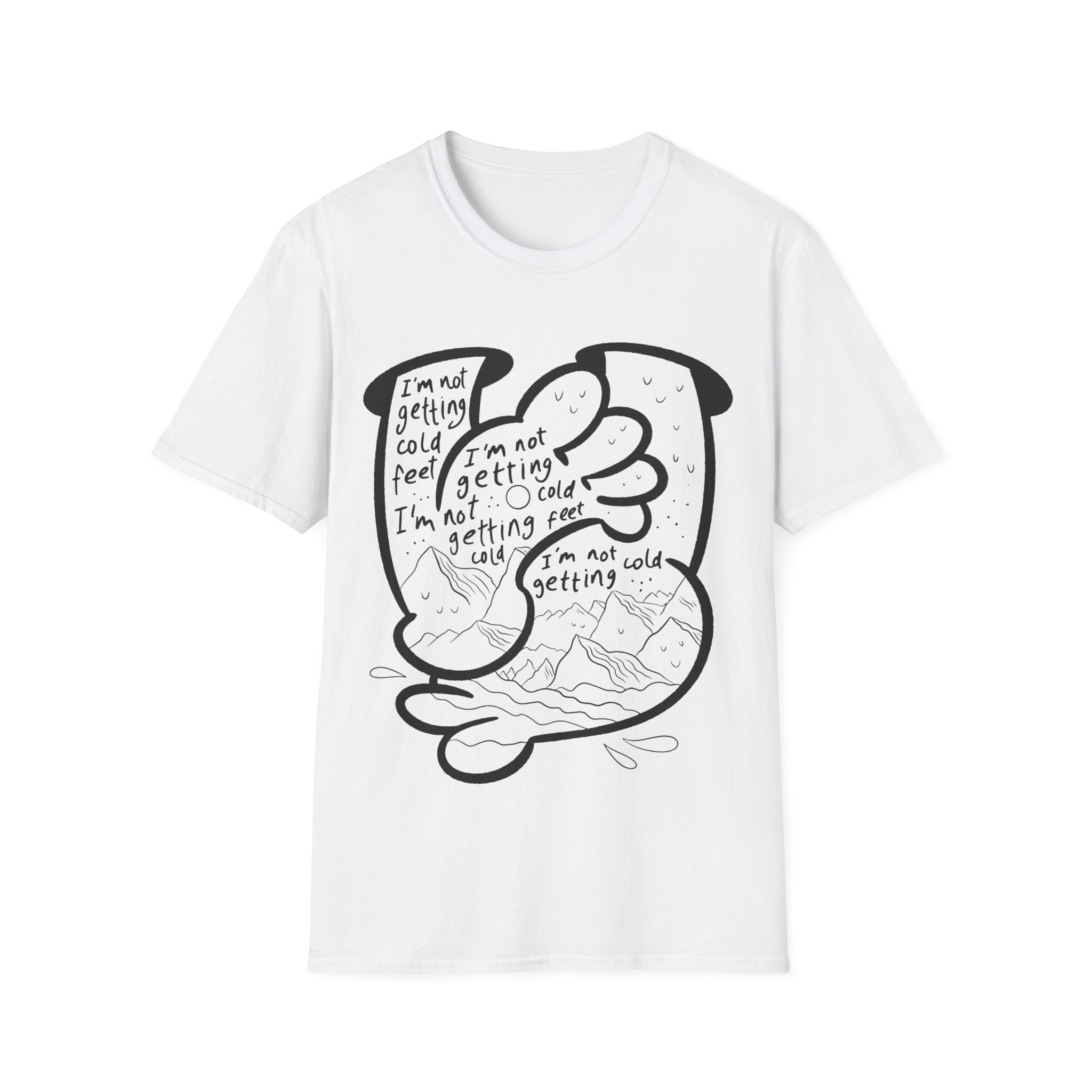 Cold Feet Fear - Doodle Fears - Unisex T-Shirt