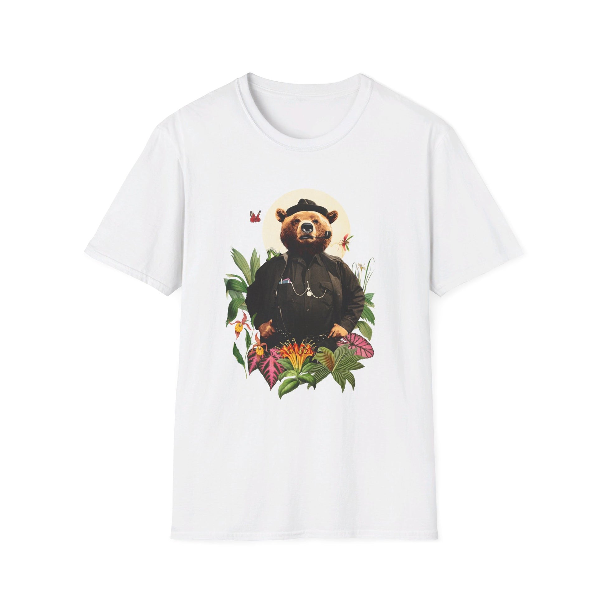 Bear - Animal Human - Front Design - Premium Bio Unisex T-Shirt - Pure Face Streetwear