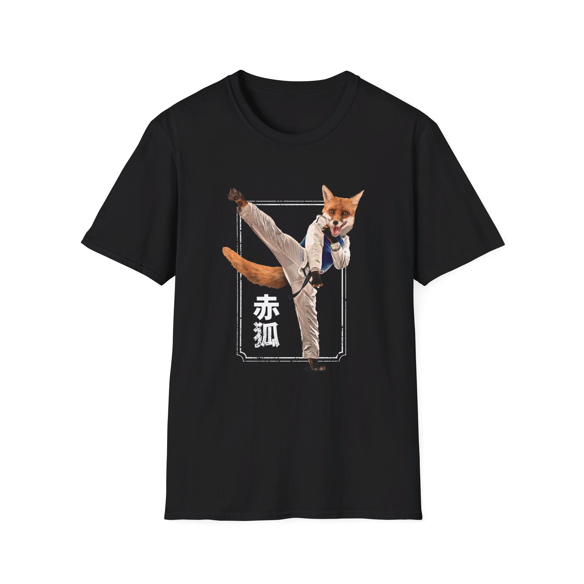 Red Fox Kick - Martial Arts - Front Design - Premium Bio Unisex T-Shirt