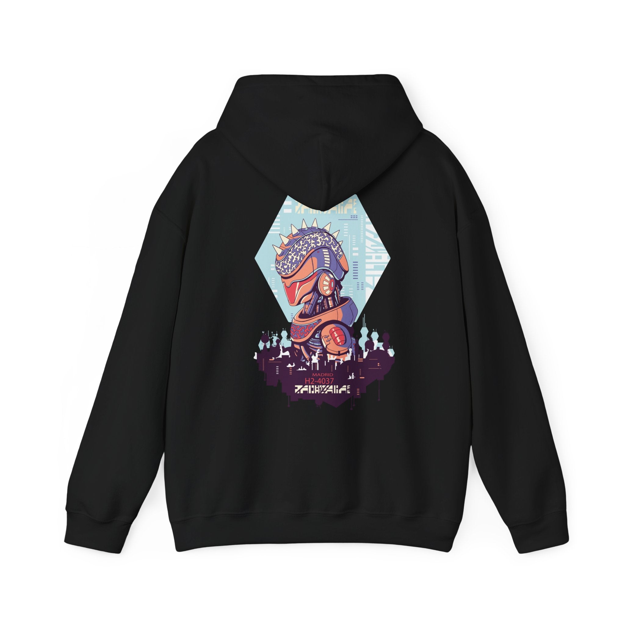 Cyber Urban Sci Fi Robot - Cyberpunk World - Unisex Hoodie