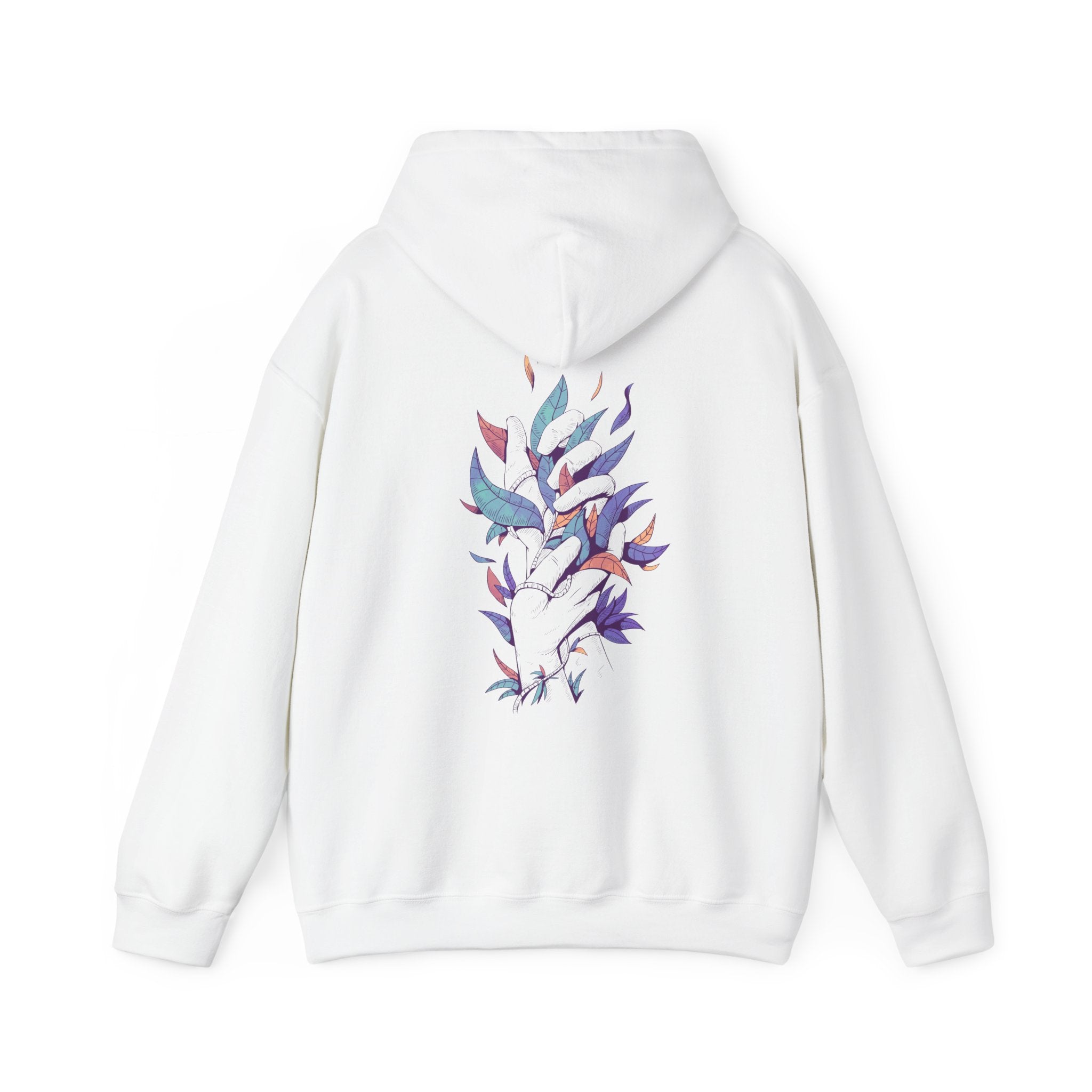 Hands holding Leaves - Floral Hands - Unisex Hoodie