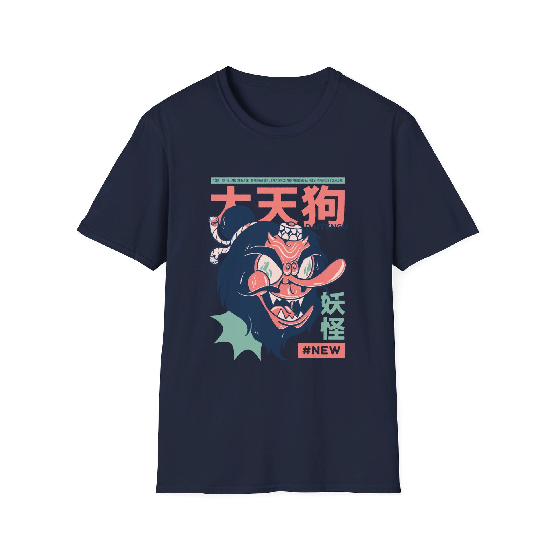 Daitengu - Japanese Yokai - Front Design - Premium Bio Unisex T-Shirt - Pure Face Streetwear