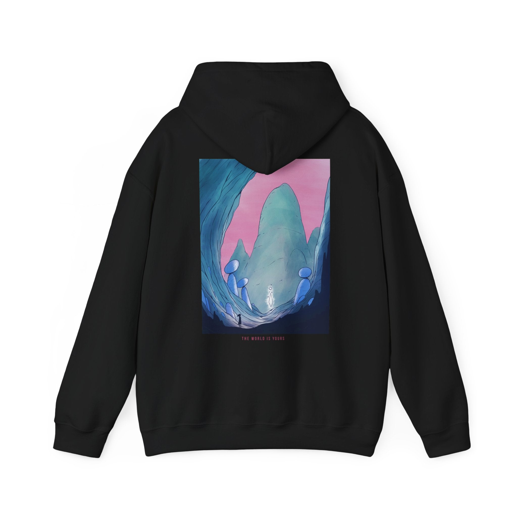 Cave with Rocks - Watercolor Fantasy - Unisex Hoodie