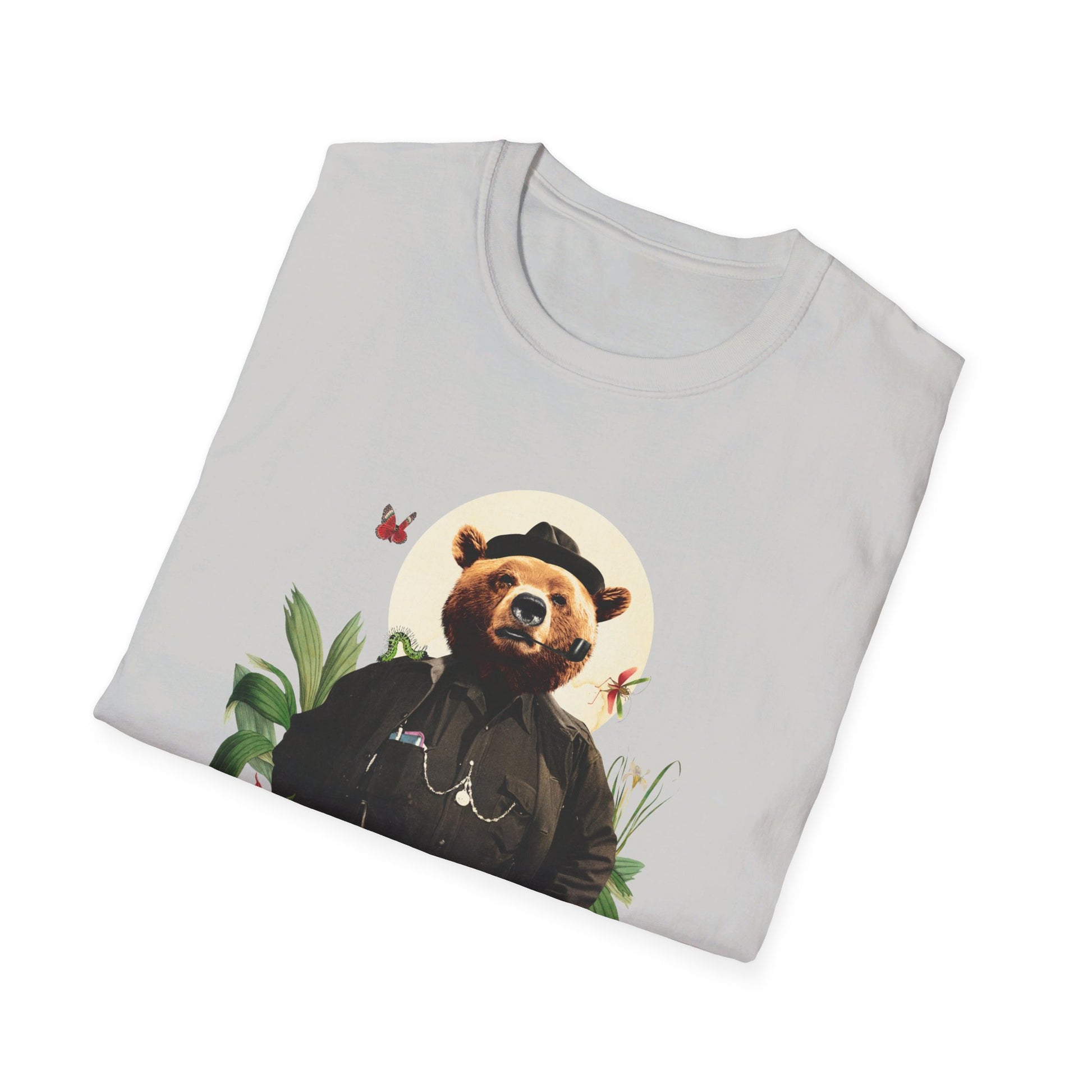 Bear - Animal Human - Front Design - Premium Bio Unisex T-Shirt - Pure Face Streetwear