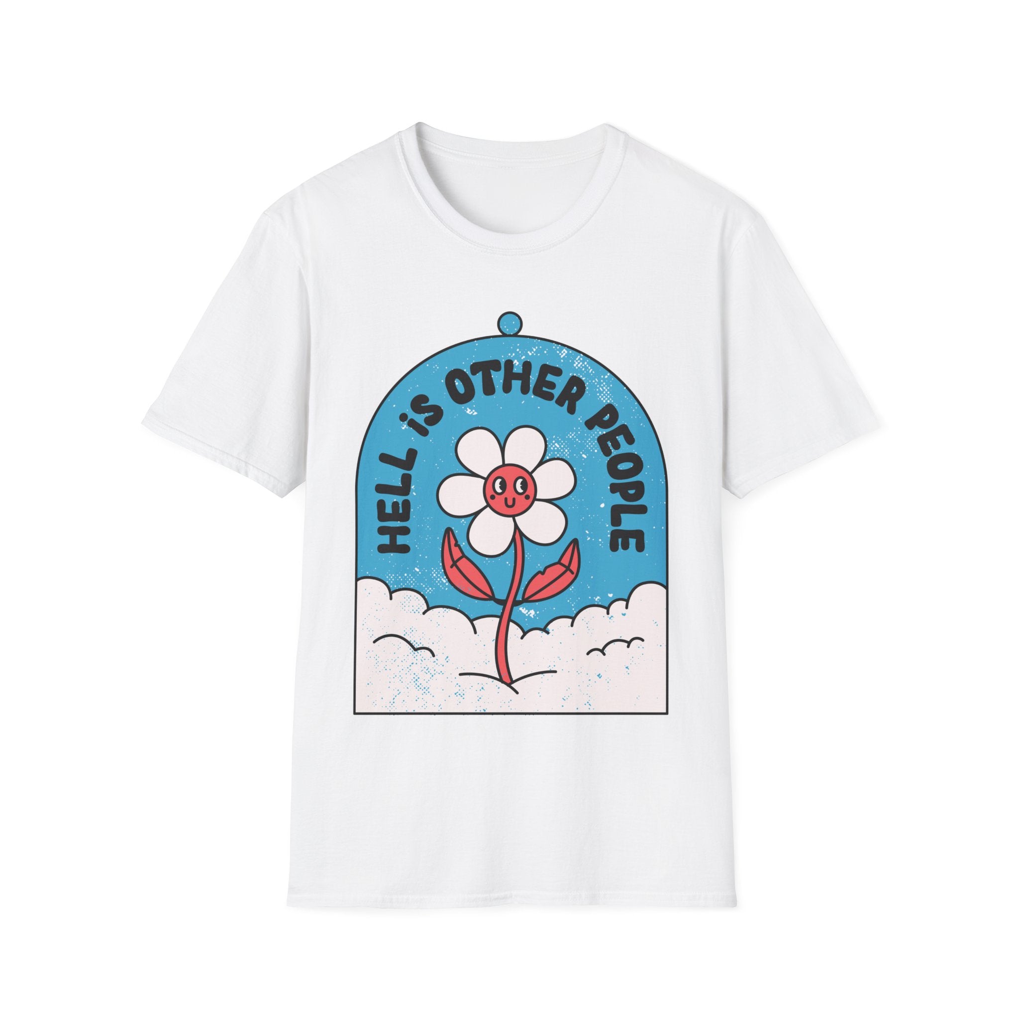 Hell is other People - Antisocial Retro - Unisex T-Shirt