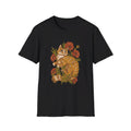 Red Cat Poppies - Animals In Nature - Front Design - Premium Bio Unisex T-Shirt - Pure Face Streetwear