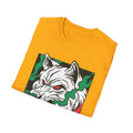 Smoking Wolf - Comic Mafia - Front Design - Premium Bio Unisex T-Shirt - Pure Face Streetwear