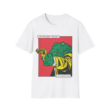 Alligator with Gun - Comic Mafia - Unisex T-Shirt