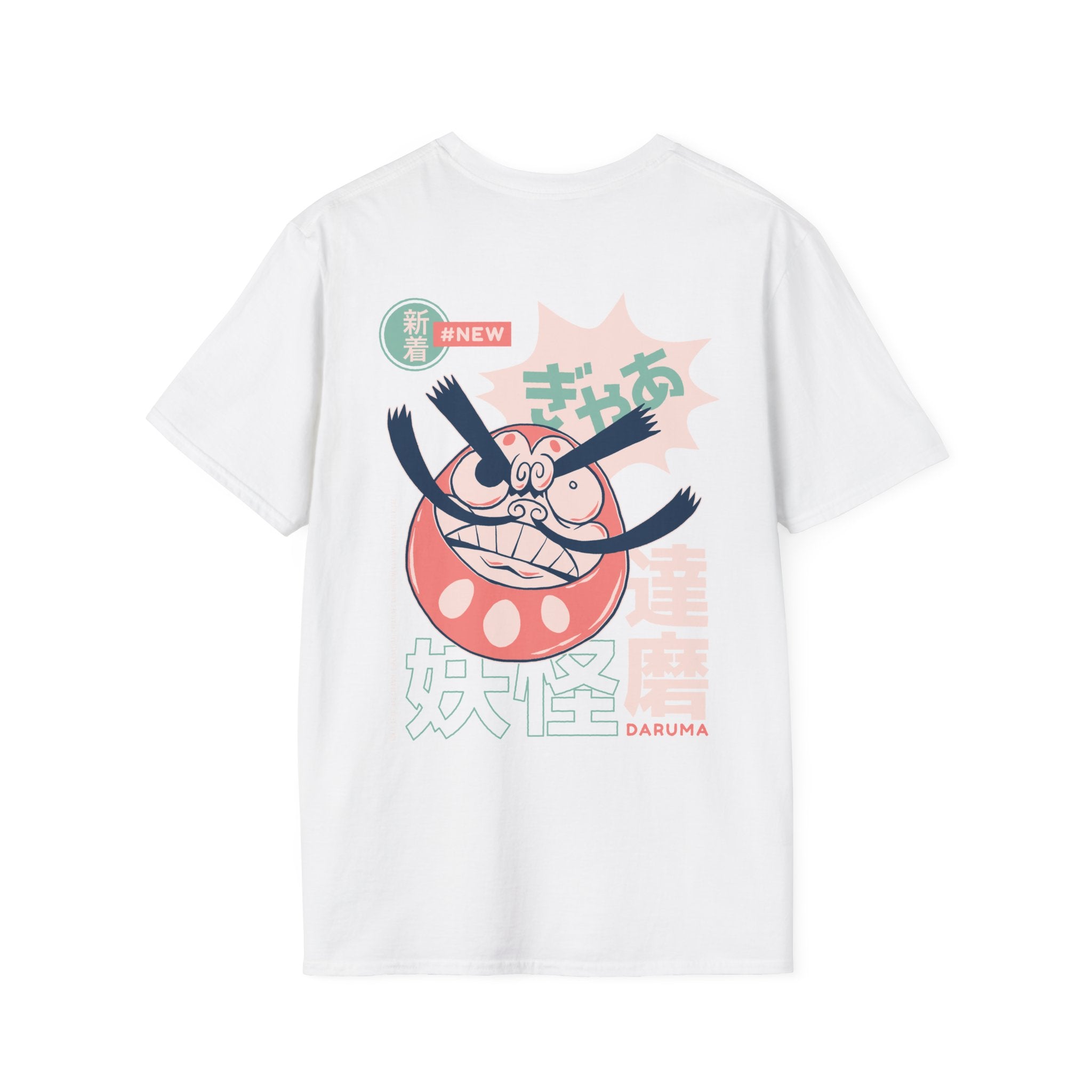 Daruma - Japanese Yokai - Unisex T-Shirt - Back Print