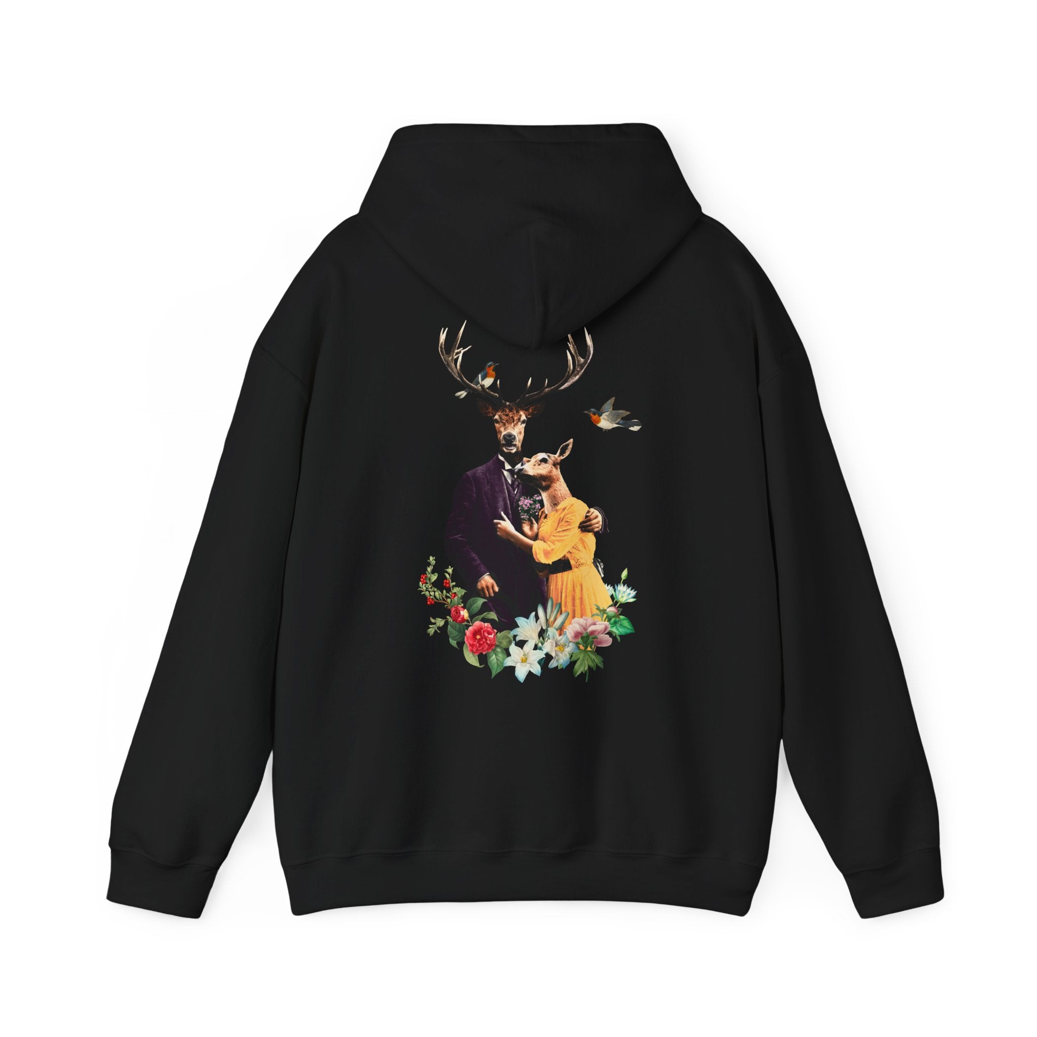 Deers Love - Animal Human - Unisex Hoodie