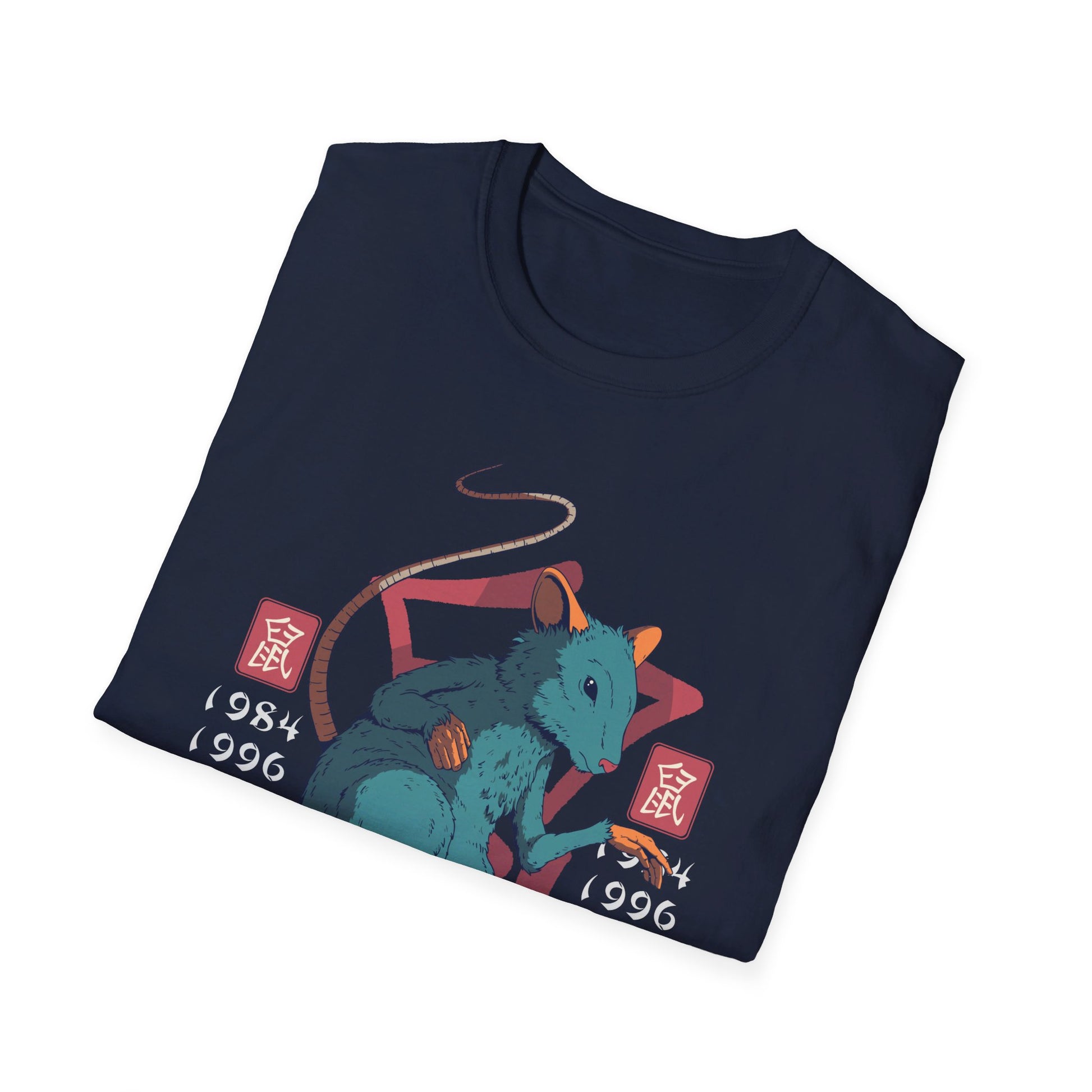 Rat - Chinese Zodiac Anime - Front Design - Premium Bio Unisex T-Shirt - Pure Face Streetwear