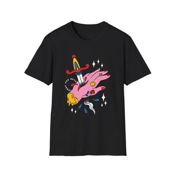 Stabbed Hand - Trippy Tattoo - Unisex T-Shirt