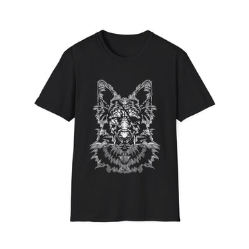 Eyepatch German Shepherd - Animals with Eye Patch - Unisex T-Shirt