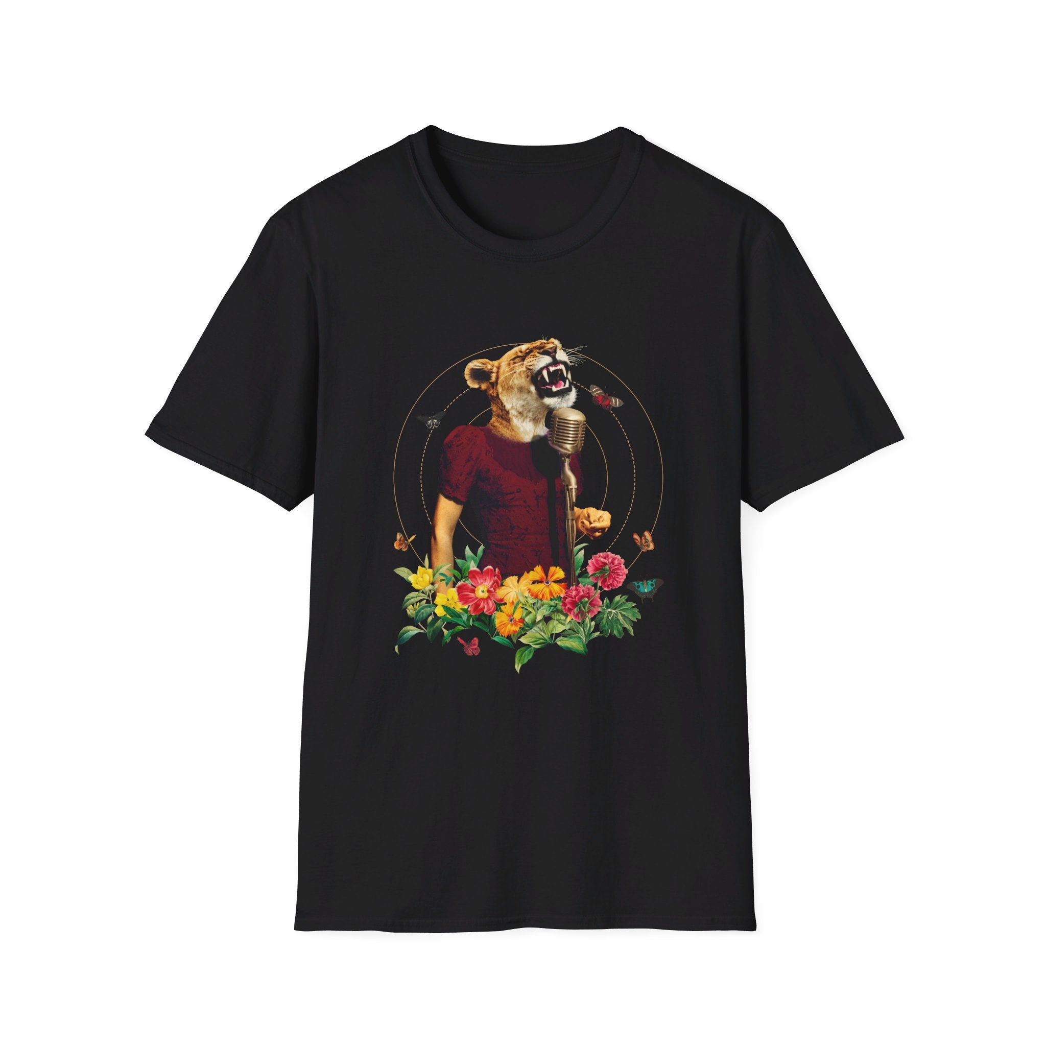 Lioness - Animal Human - Front Design - Premium Bio Unisex T-Shirt - Pure Face Streetwear