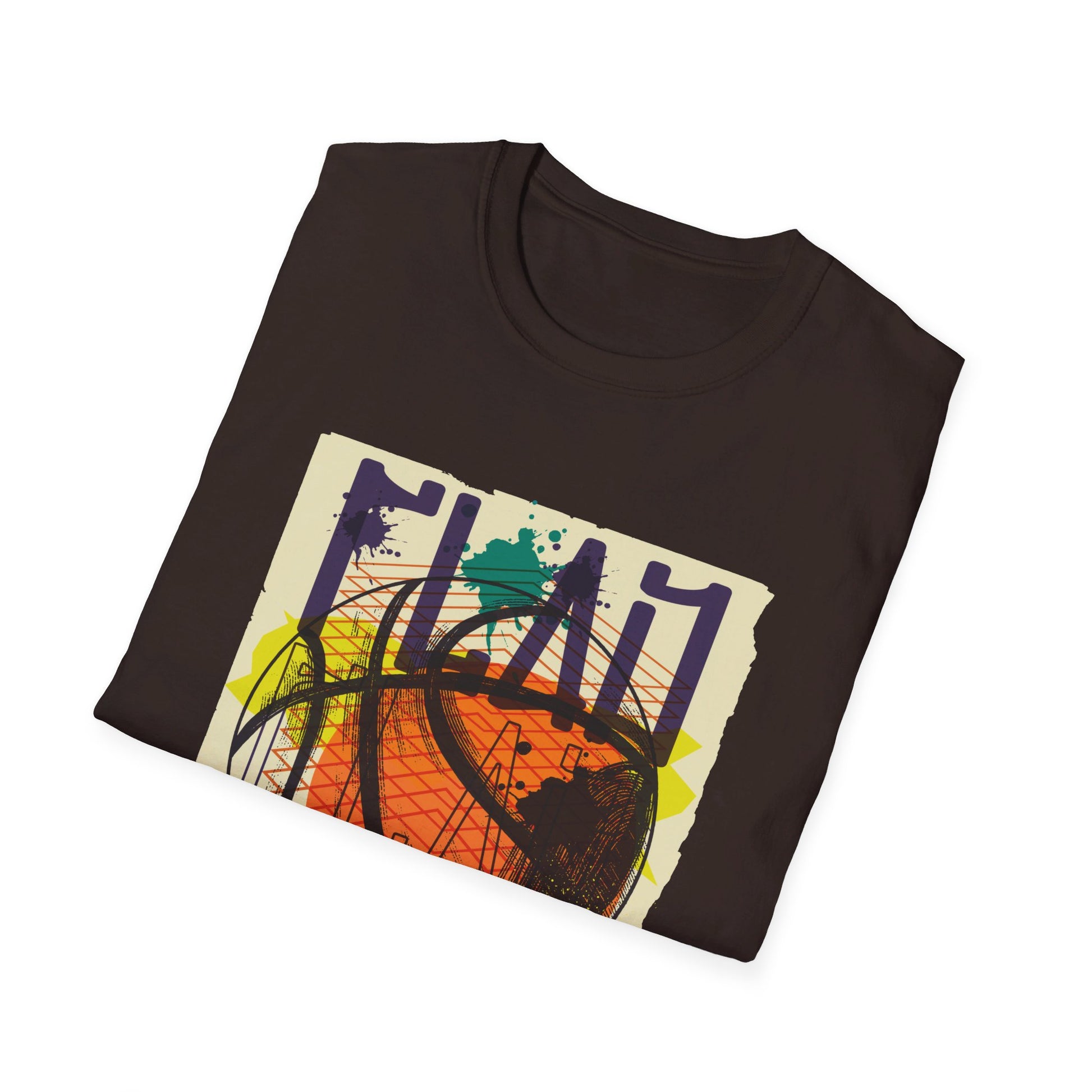 Basketball - Urban Graffiti - Front Design - Premium Bio Unisex T-Shirt - Pure Face Streetwear