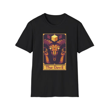 The Devil - Pixel Tarot 8 bit - Unisex T-Shirt