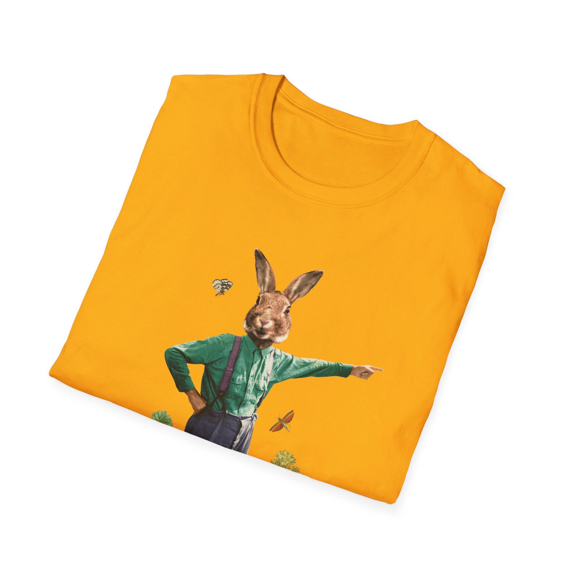 Rabbit - Animal Human - Front Design - Premium Bio Unisex T-Shirt - Pure Face Streetwear