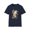 Hare Rabbit Ivy Flowers - Animals In Nature - Front Design - Premium Bio Unisex T-Shirt - Pure Face Streetwear