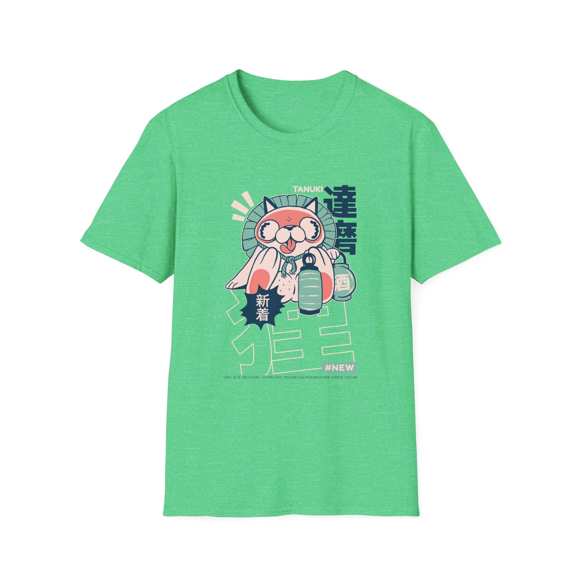 Tanuki - Japanese Yokai - Front Design - Premium Bio Unisex T-Shirt - Pure Face Streetwear