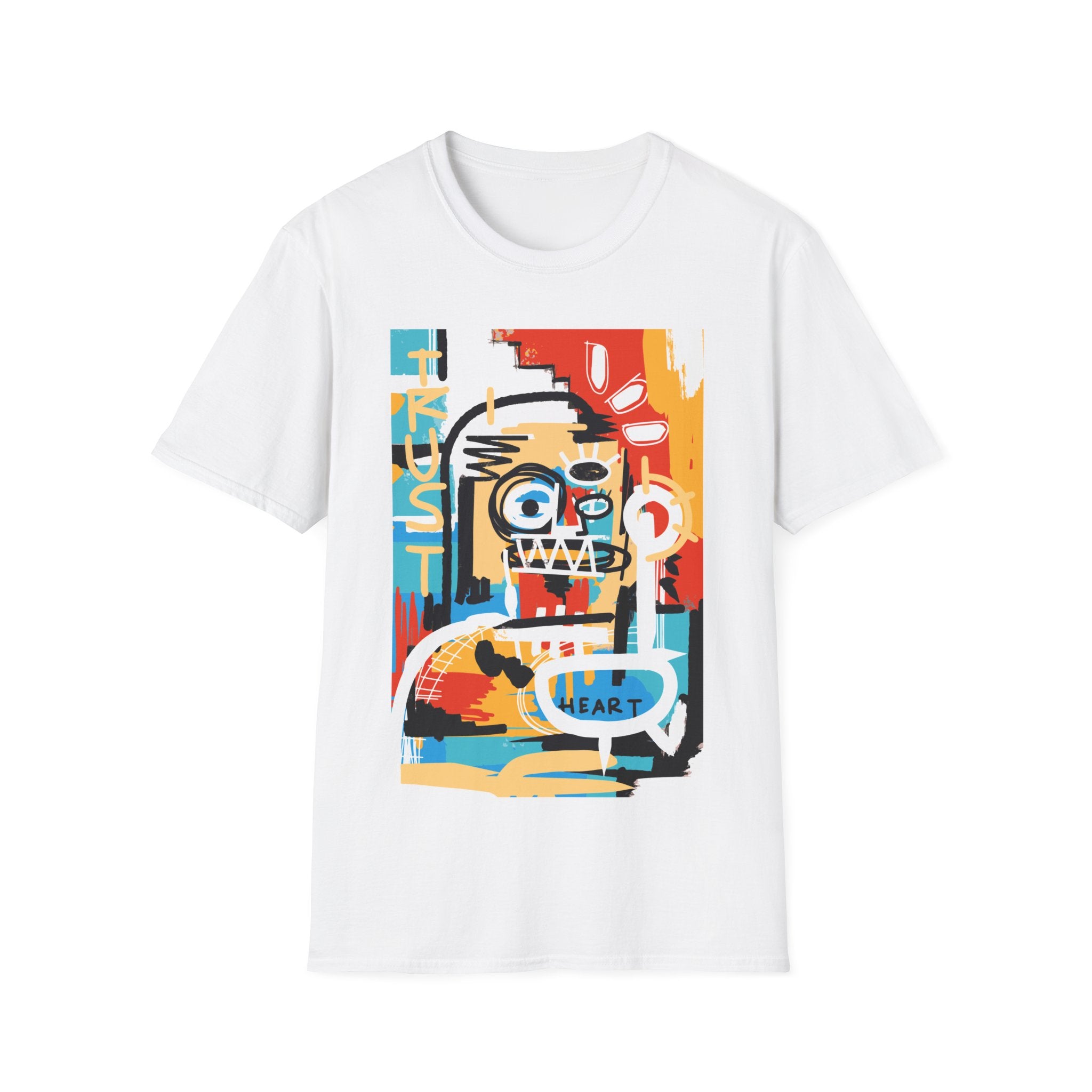 One Abstract Faces - Modern Art - Unisex T-Shirt