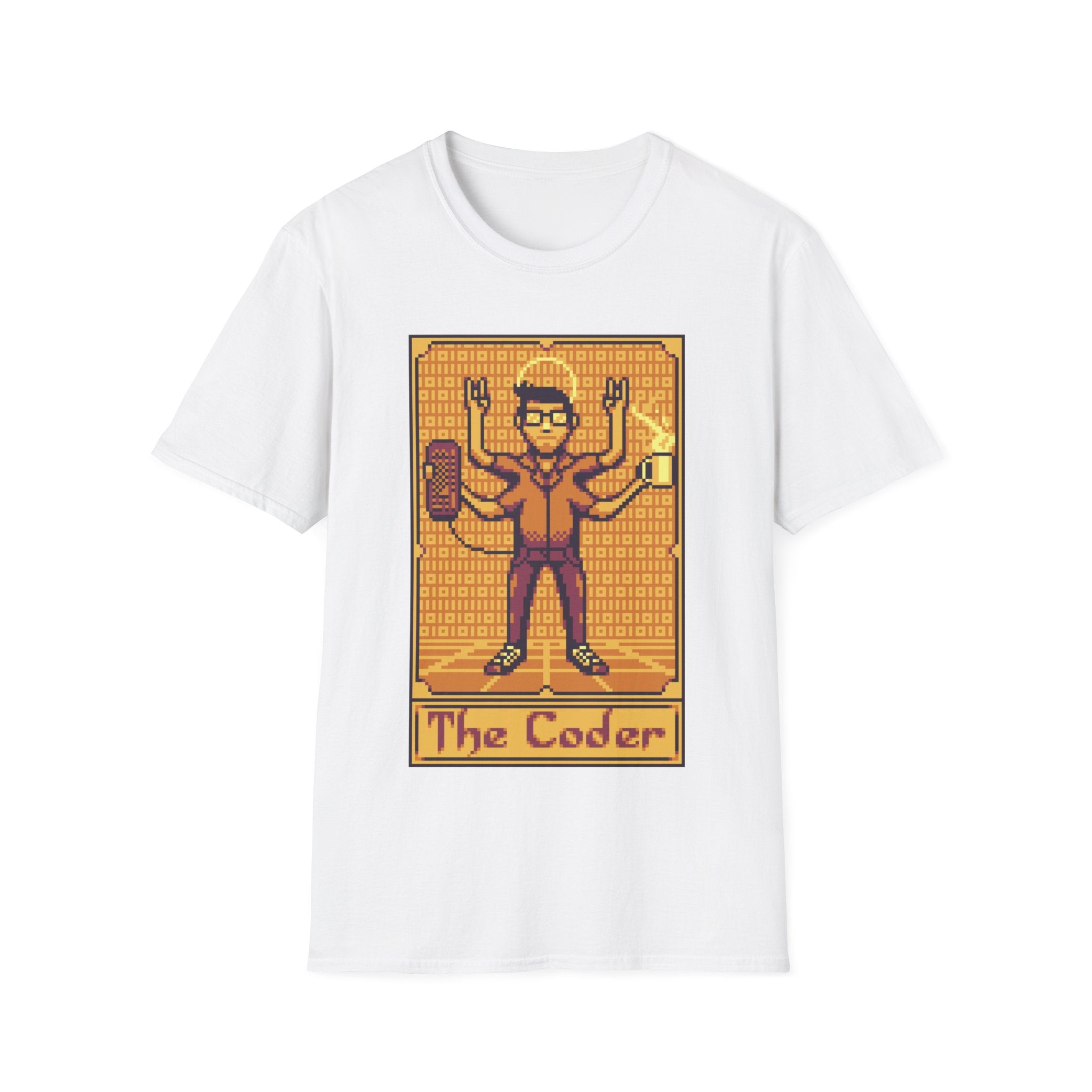 The Coder - Pixel Tarot 8 bit - Unisex T-Shirt