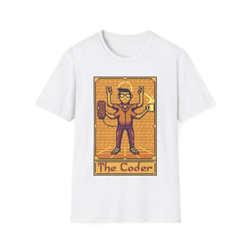 The Coder - Pixel Tarot 8 bit - Unisex T-Shirt