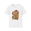 Red Cat Poppies - Animals In Nature - Front Design - Premium Bio Unisex T-Shirt - Pure Face Streetwear