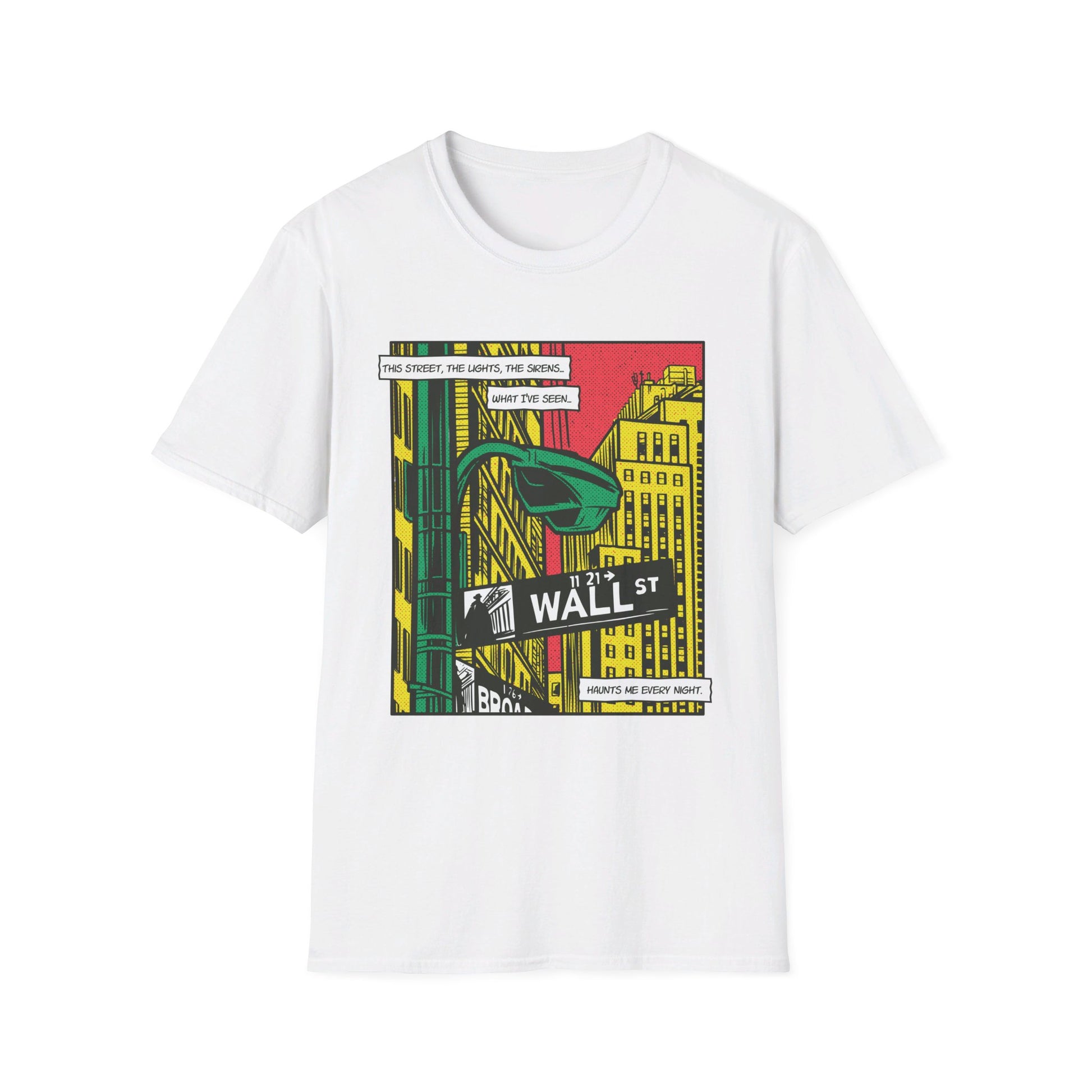 Wall Street - Comic Mafia - Front Design - Premium Bio Unisex T-Shirt - Pure Face Streetwear