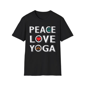 Peace Love Yoga - Yoga - Unisex T-Shirt